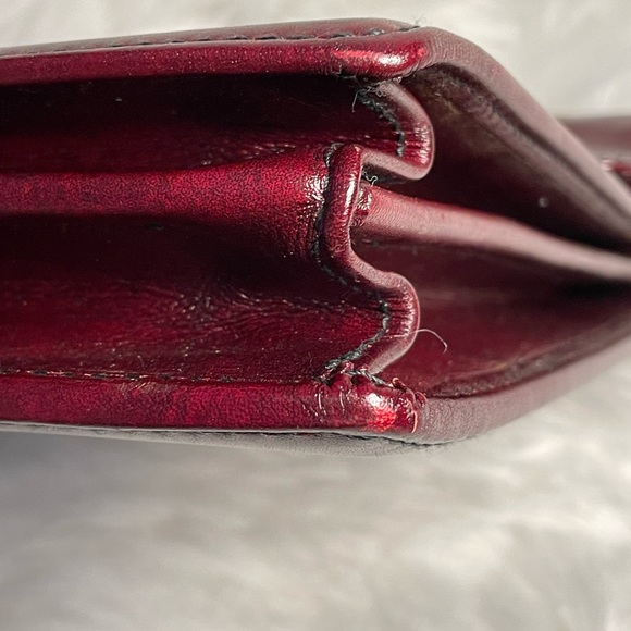 GOLD PFEIL Vintage Burgundy Leather Combination Lock Attaché Case - Picture 13 of 16